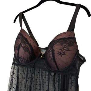 Black Daisy Fuentes Babydoll 1X